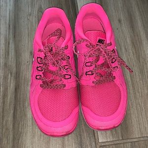 Hot pink Nike Free